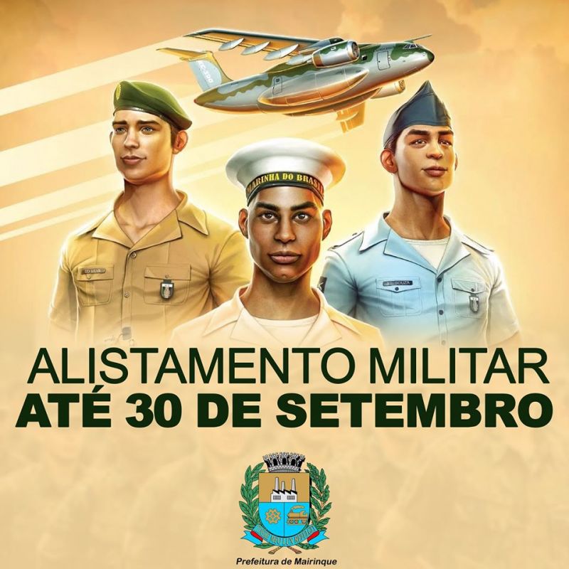 Realizado online em 2020, alistamento militar segue até 30 de setembro -  Prefeitura Municipal de Taquari