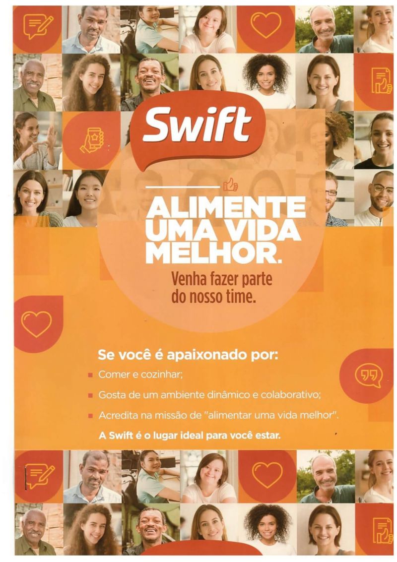 Swift abre 70 novas vagas de emprego em várias localidades